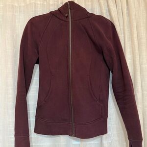 Lululemon Athletica Maroon Scuba Hoodie